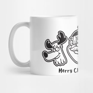 T Shirt Cartoon Design Christmas Holiday Season Santa Claus Mug